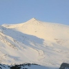 la cima del vulcano da sud