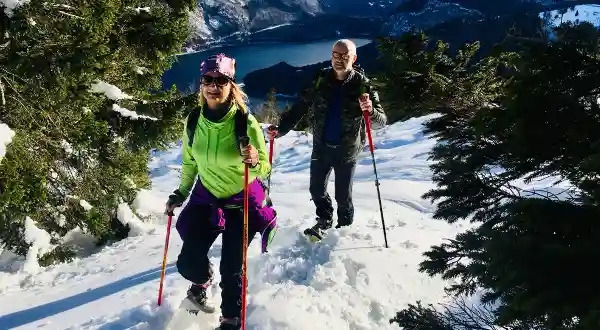 corso di escursionismo in inverno